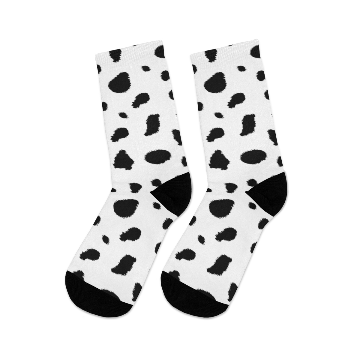 DTG Socks - Dalmatian Black Spots - JLS Design Services Store