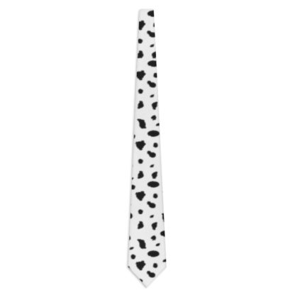 Dalmatian spotted tie